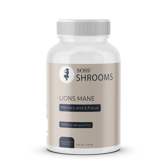 Lion’s Mane Mushroom Brain Booster Gummies – Soss Shrooms