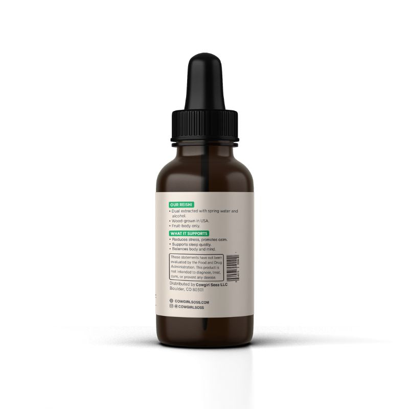 Reishi Organic Mushroom Tincture - Anti-Anxiety and Restfulness